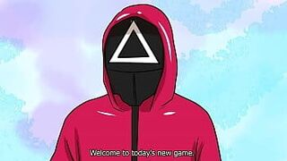 Порно с игрой с кальмарами - заставь мужчину в маске кончить! - порно видео