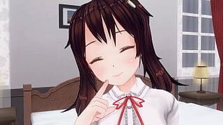 Аниме без цензуры: Мать занимается анальной мастурбацией во время мастурбации - порно видео