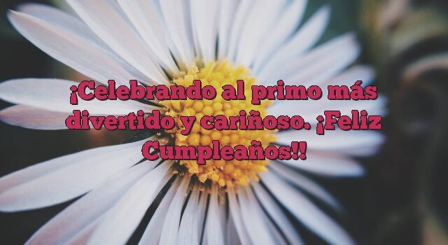 Celebrando al primo más divertido y cariñoso. ¡Feliz Cumpleaños!